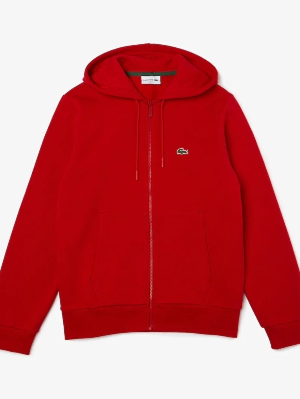 Lacoste Men's Zip-Up Fleece Hoodie